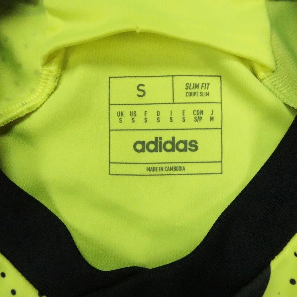 Arsenal FC Jersey Shirt Men Small Yellow adidas 23/24 Away Premier League Soccer